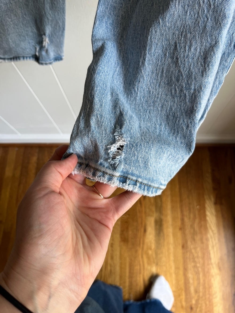 Abercrombie & Fitch Women's 90s Straight Ultra High-Rise Blue Jeans Sz 32/14 S - Picture 10 of 12